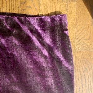 Urban Outfitters Purple Velvet Mini Skirt